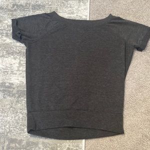 Savvi dark charcoal, gray sweater, shirt, oversized, crewneck, size XS